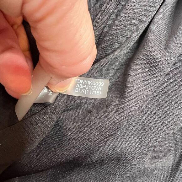 Tommy Hilfiger black sleeveless wide leg jumpsuit with rhinestone embellished ti - Picture 14 of 14